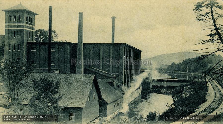 Postcard: The Richards Mill, Newport, N.H.